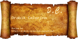 Drabik Celerina névjegykártya